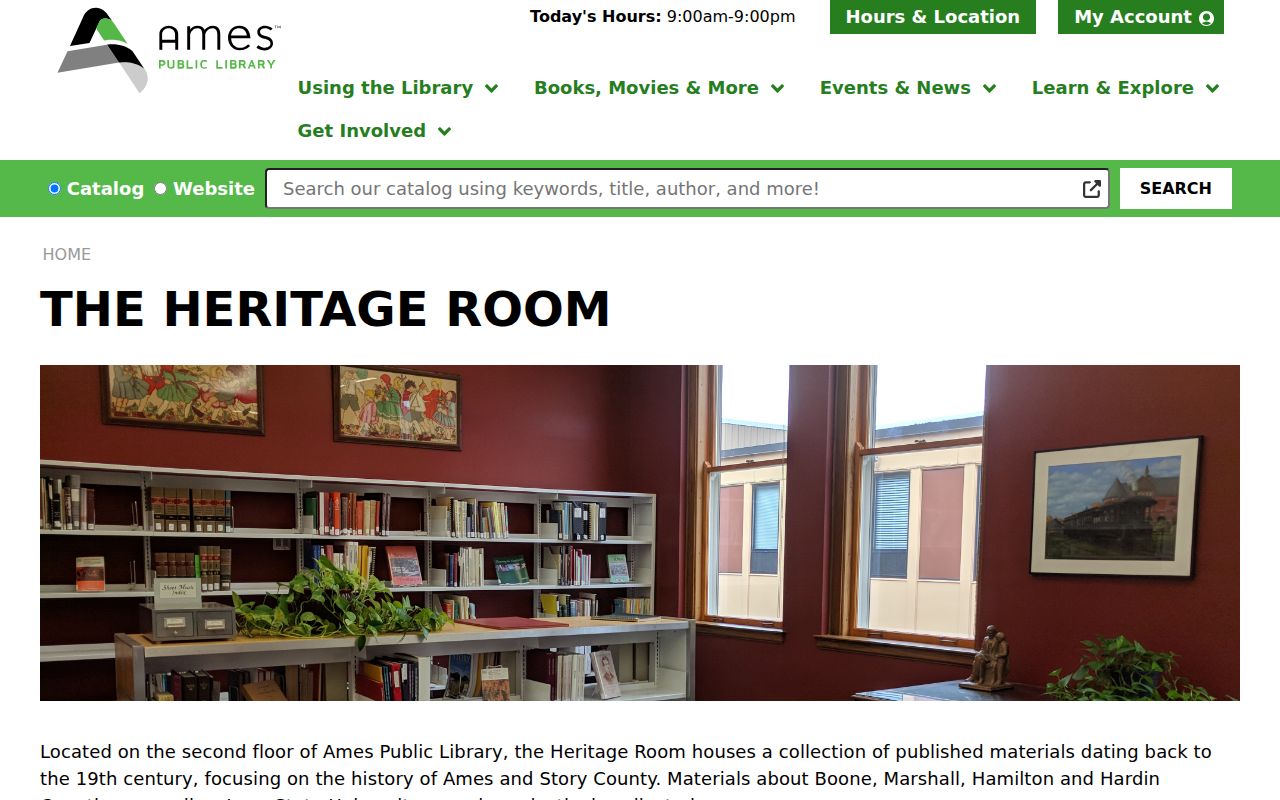 Ames city directory Heritage Room collections
