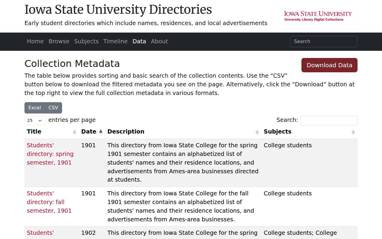 Ames city directory Iowa State digital collection