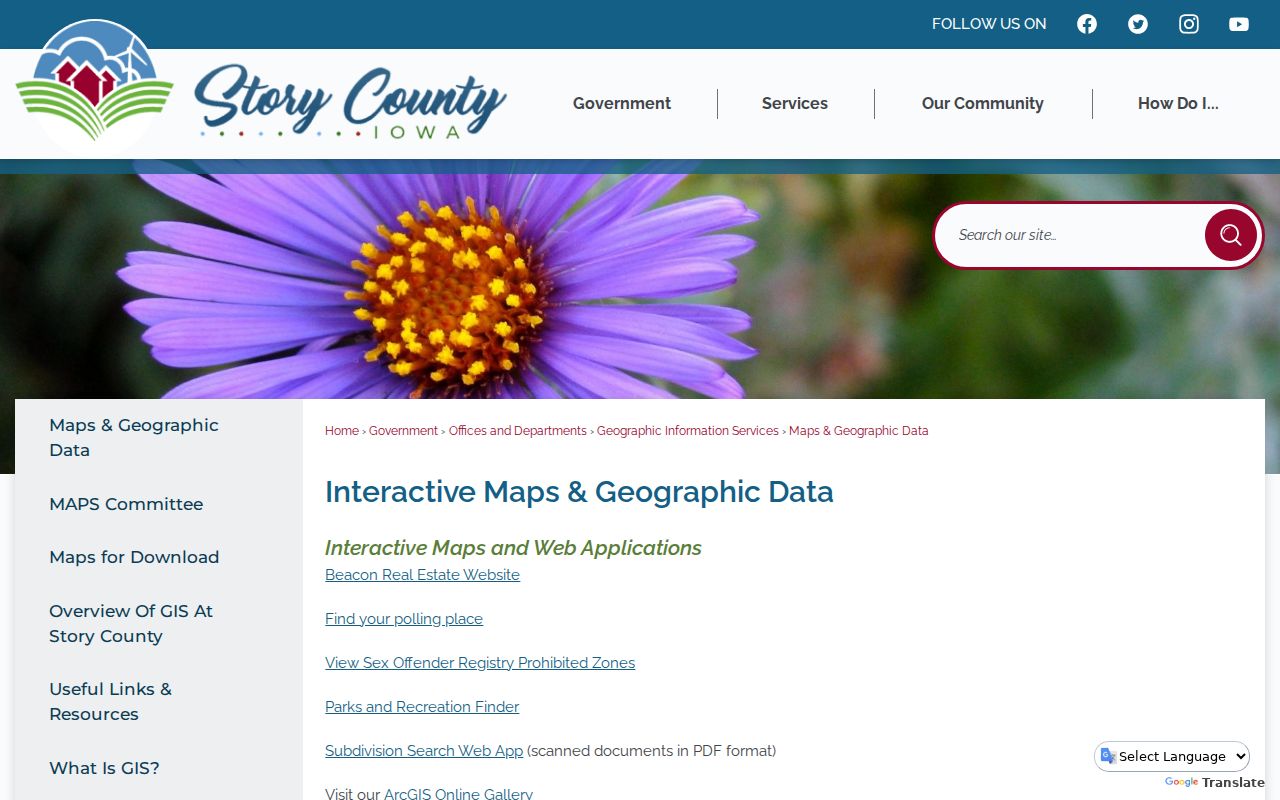 Ames street directory maps and geographic data